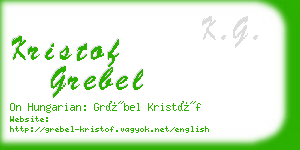 kristof grebel business card